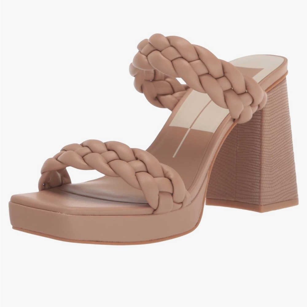 Dolce Vita Braided Double-Strap Block Heel Sandal